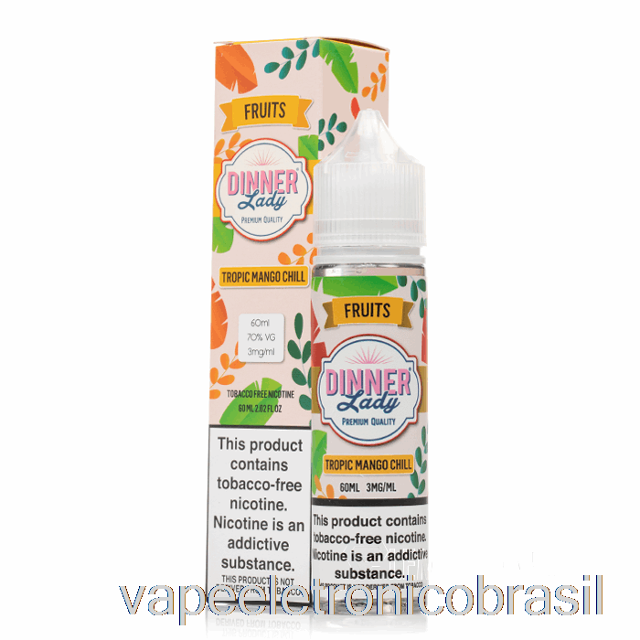 Vape Recarregável Tropic Mango Chill - Vape Dining Lady - 60ml 0mg